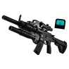 Rifle HK416 con lanzagranadas hidrogel