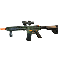 Rifle M416 CAMUFLAJE VERDE Hidrogel