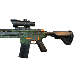 Rifle M416 CAMUFLAJE VERDE Hidrogel