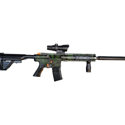Rifle M416 CAMUFLAJE VERDE Hidrogel