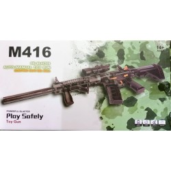 Rifle M416 CAMUFLAJE VERDE Hidrogel