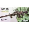 Rifle M416 CAMUFLAJE VERDE Hidrogel