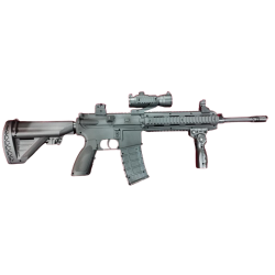 Rifle M416 hidrogel color negro mod  gelsoft