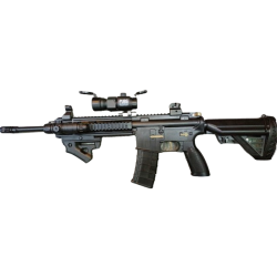 Rifle M416 negro con tambor y cargador hidrogel