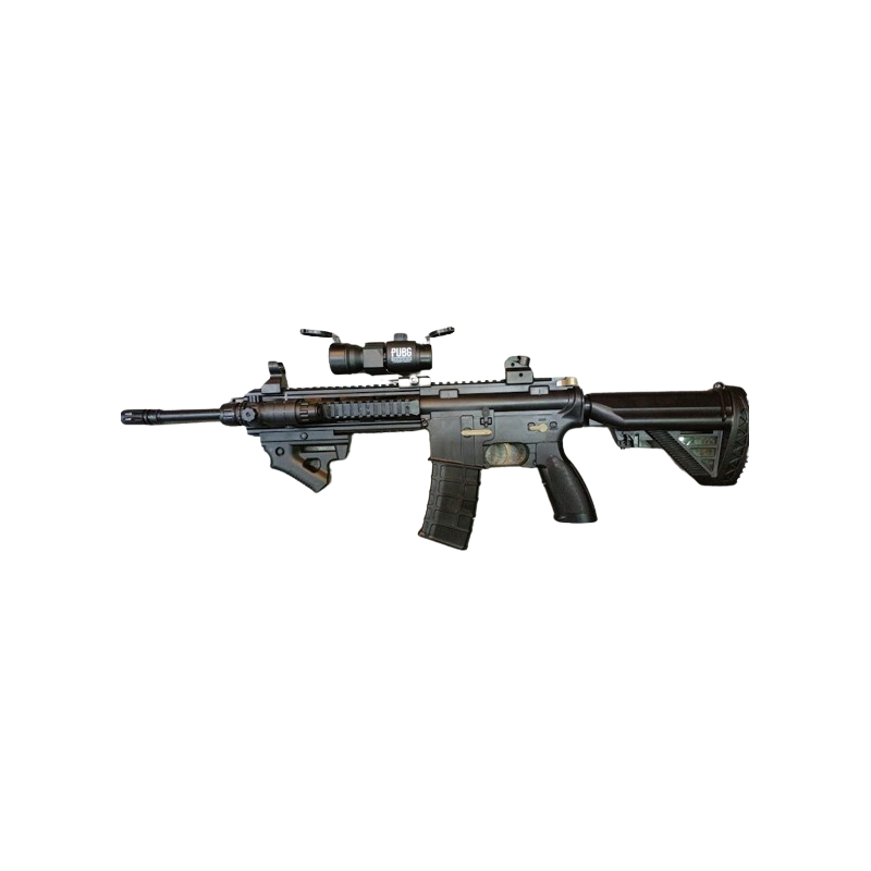 Rifle M416 negro con tambor y cargador hidrogel