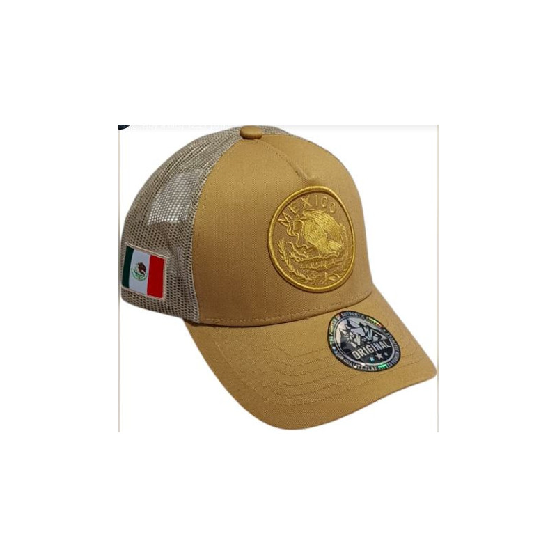 Gorra Tactica ESCUDO MEXICO color beige