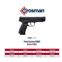 Pistola de Resorte PSM45 Calibre 4.5 mm BBs de Acero