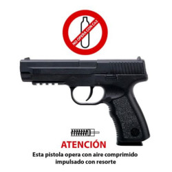 Pistola de Resorte PSM45 Calibre 4.5 mm BBs de Acero