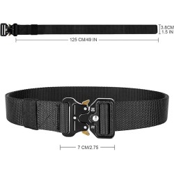 Cinturon tactico Hebilla de apertura rapida unisex