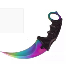 cuchillo KARAMBIT táctico tornasol