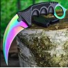 cuchillo KARAMBIT táctico tornasol