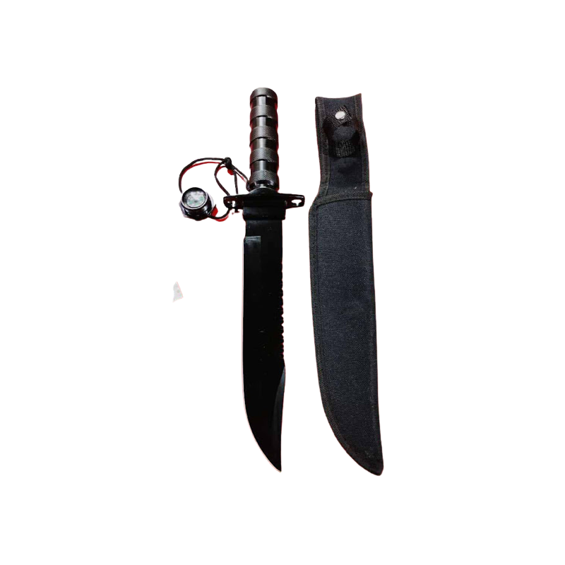 CUCHILLO SUPERVIVENCIA COLOR NEGRO