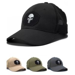 Gorra tactica diseño calavera porta parche unisex