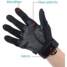 Guantes Tacticos Militares dedo completo touch negros