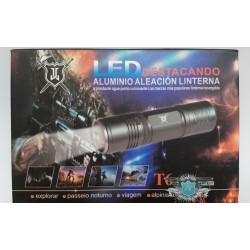 LINTERNA TACTICA 3000 LUMS MOD T6