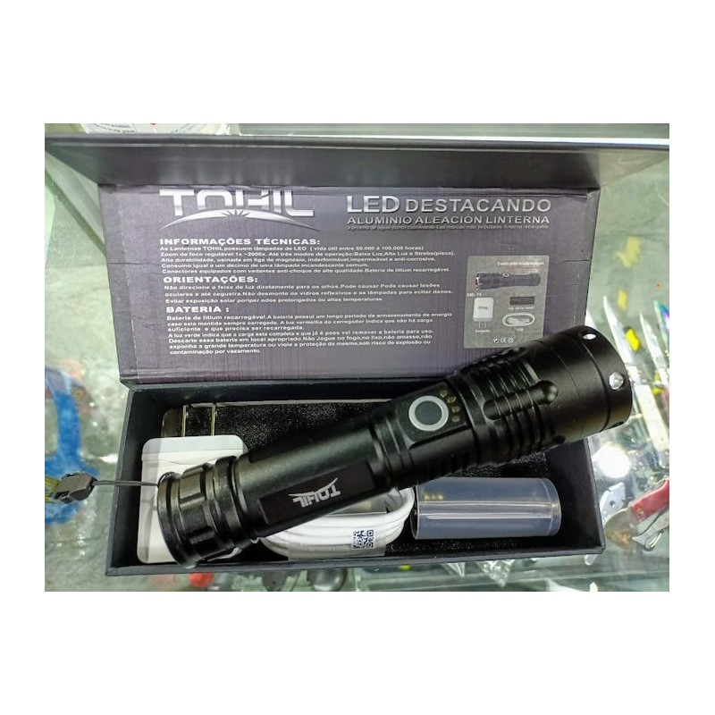 Linterna Tactica super potente 9000 lums