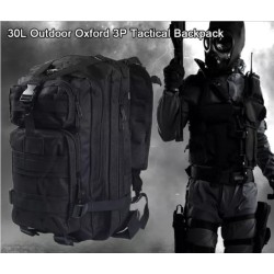 Mochila táctica Back pack color negro