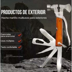 Multiherramienta Portatil Martillo Y Hacha 14 En 1 Con Funda 2025