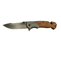 Navaja BROWNING tipo rescate empuñadura de madera