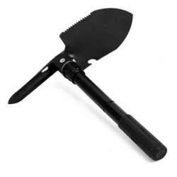 Pala plegable para campismo con funda