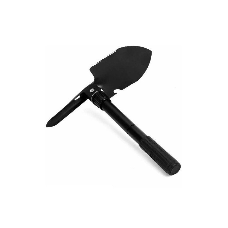 Pala plegable para campismo con funda