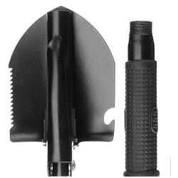 Pala plegable para campismo con funda