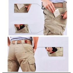 Pantalón Táctico Militar Tipo Cargo Arena