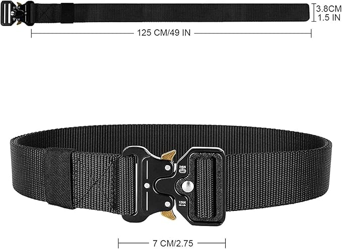 Cinturon tactico Hebilla de apertura rapida unisex