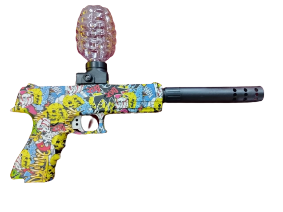 Pistola Hidrogel Grafitti amarillo