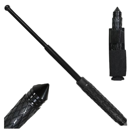  Bastón Retráctil 16" con Punta Rompe Vidrios-promovedades