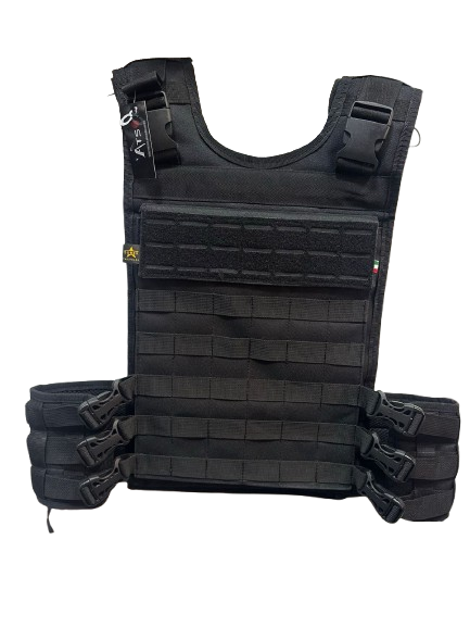 Chaleco Táctico Porta Placas con Sistema MOLLE y Corte Láser