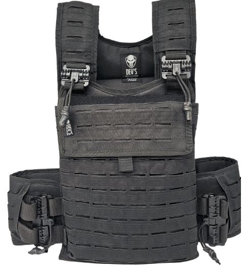 Chaleco Táctico con Broches de Liberación Rápida y Sistema MOLLE Tipo Corte Láser-PROMOVEDADES