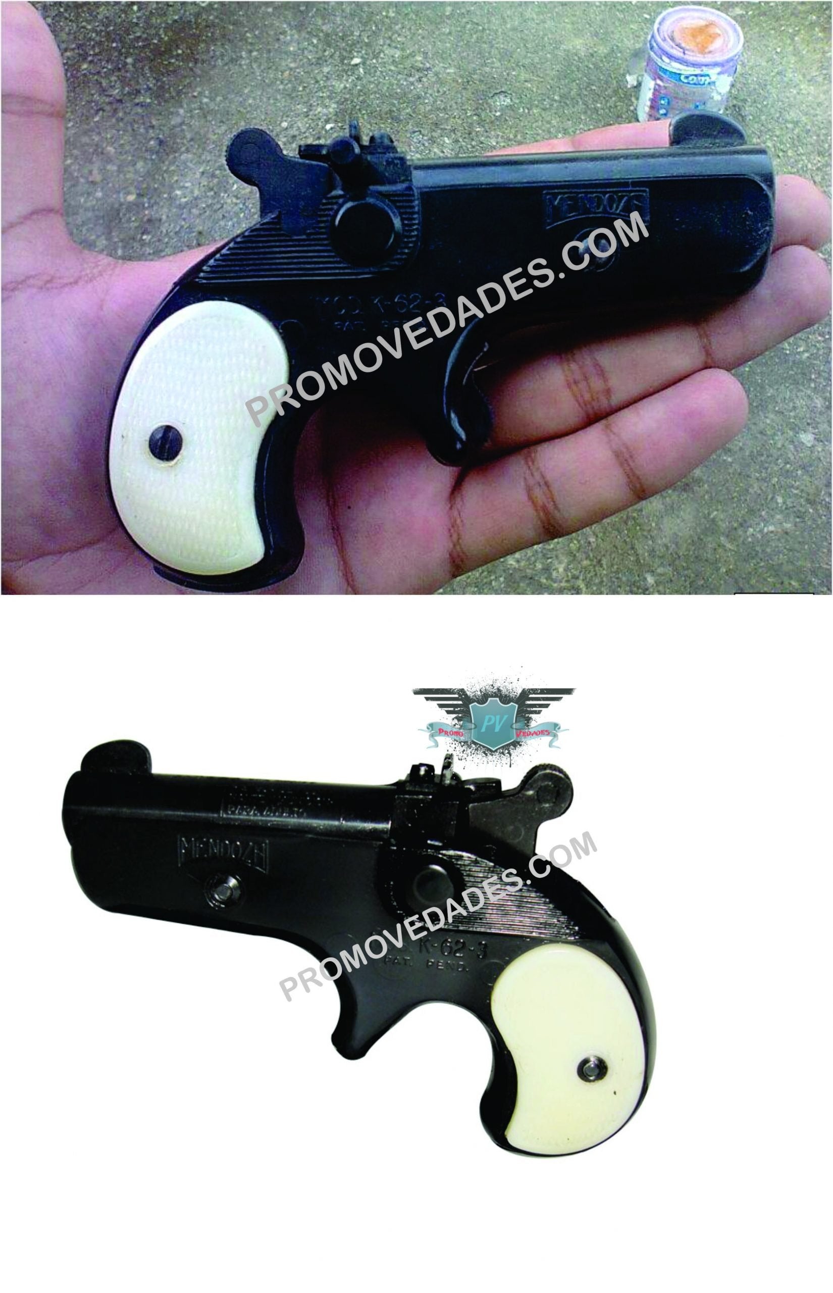 Pistola Derringuer de salva PK 62-3 Mendoza