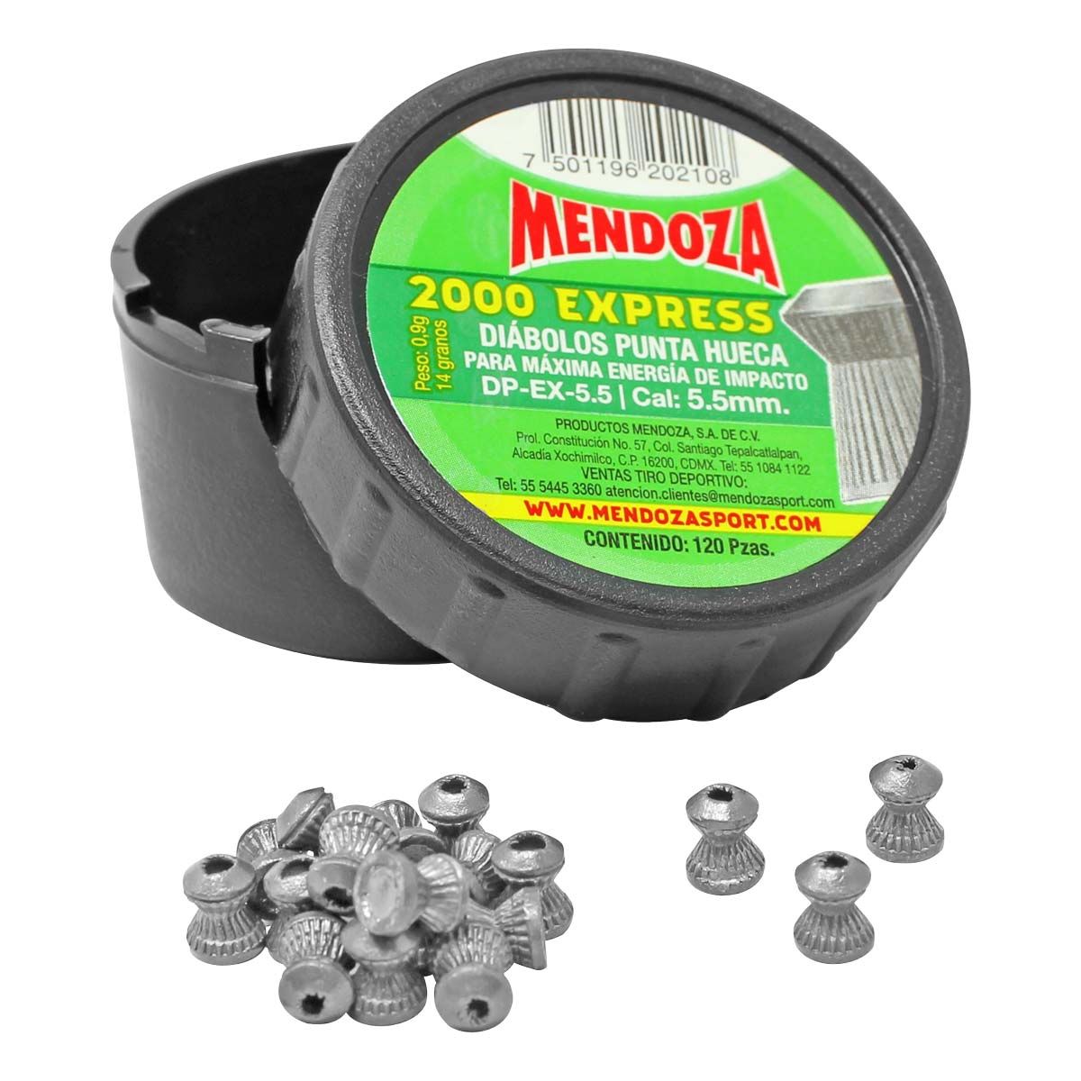 Diabolo Mendoza 2000 Express calibre 5.5 120 piezas 2025