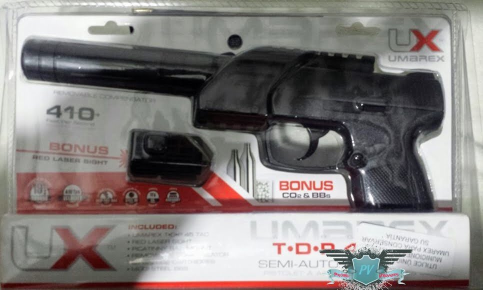 PISTOLA tdp45 con silenciador co2 umarex