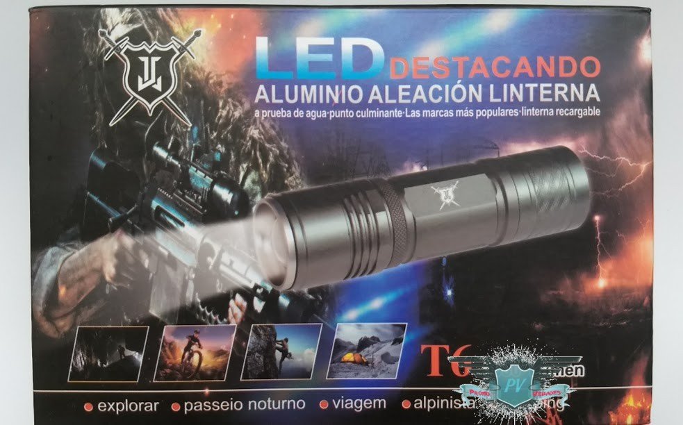 LINTERNA TACTICA 3000 LUMS MOD T6