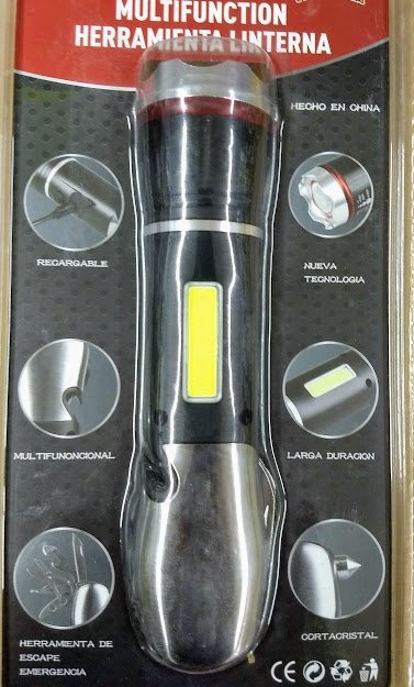 Linterna TACTICA 3000 Lúmenes Todo En 1 Con 10 Herramientas Y Navaja 2020
