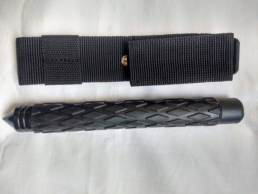 🥇Bastón Retráctil 21″con Punta rompe Vidrios Dragon Fire