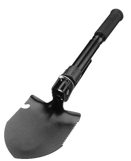 Pala plegable para campismo con funda