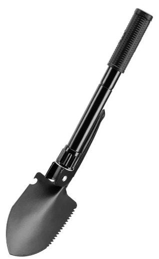 Pala plegable para campismo con funda