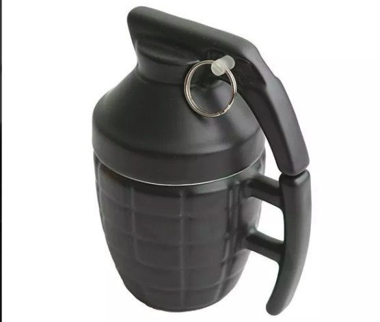 Taza De Cerámica En Forma De Granada