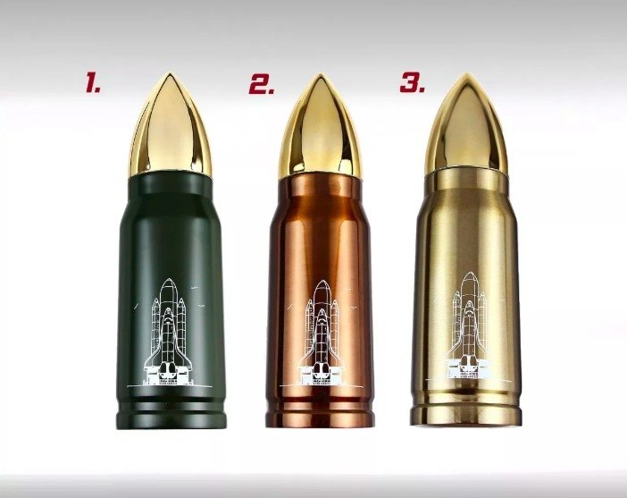 TERMO EN FORMA DE BALA 500ml