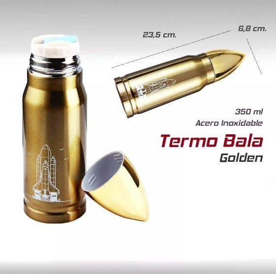 TERMO EN FORMA DE BALA 350 ml
