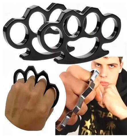 BOXER MANOPLA DE ACERO COLOR NEGRO