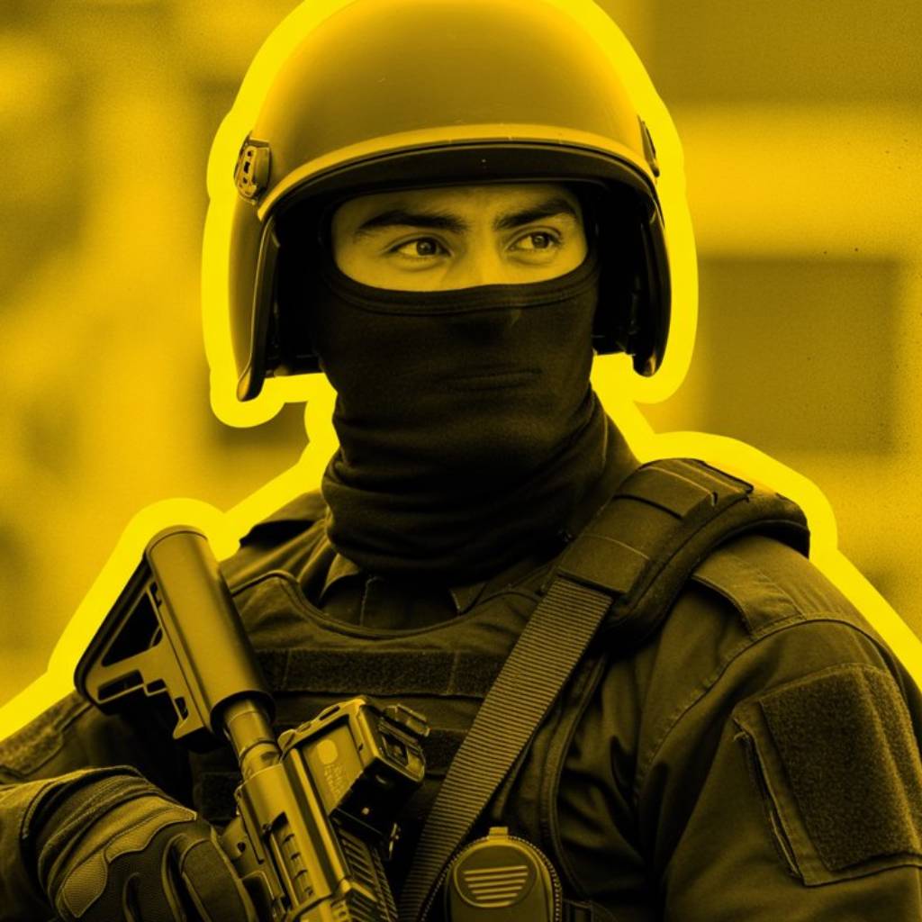 Equipo táctico y policial profesional
