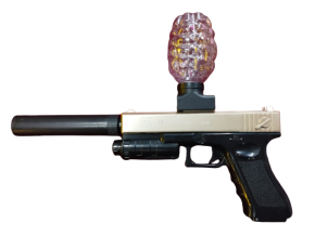 Pistola Tipo GLOCK HIDROGEL roja gelsoft 2023-promovedades