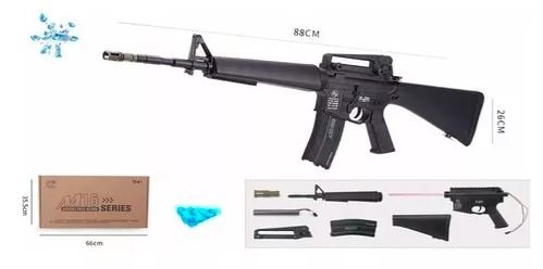 M16 Rifle Lanza Hidrogel + 2 Cargadores + 20,000 Bolitas Gel